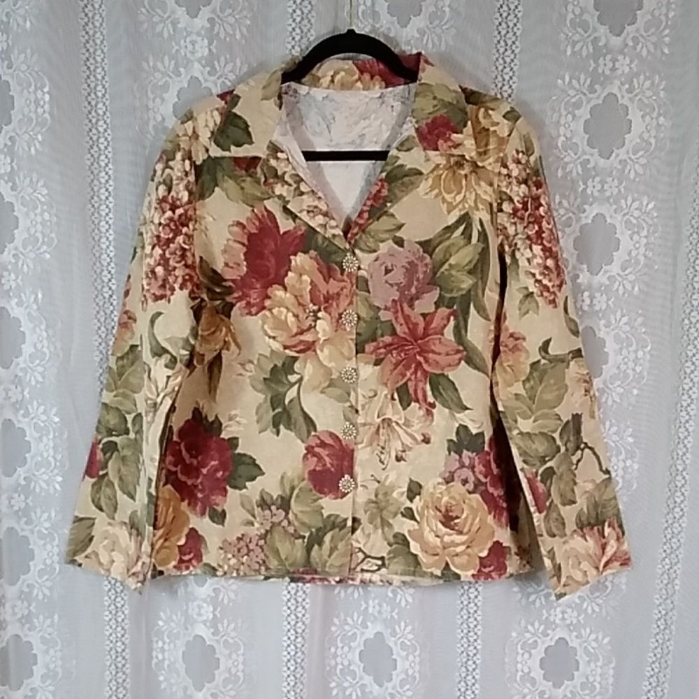 Vintage Handmade Women Top Blazer Jacket Size Approximately L